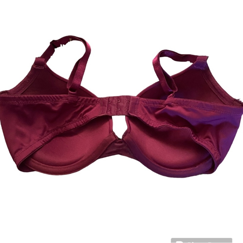 Maiden-form size 34D bra floral burgundy - Picture 2 of 9